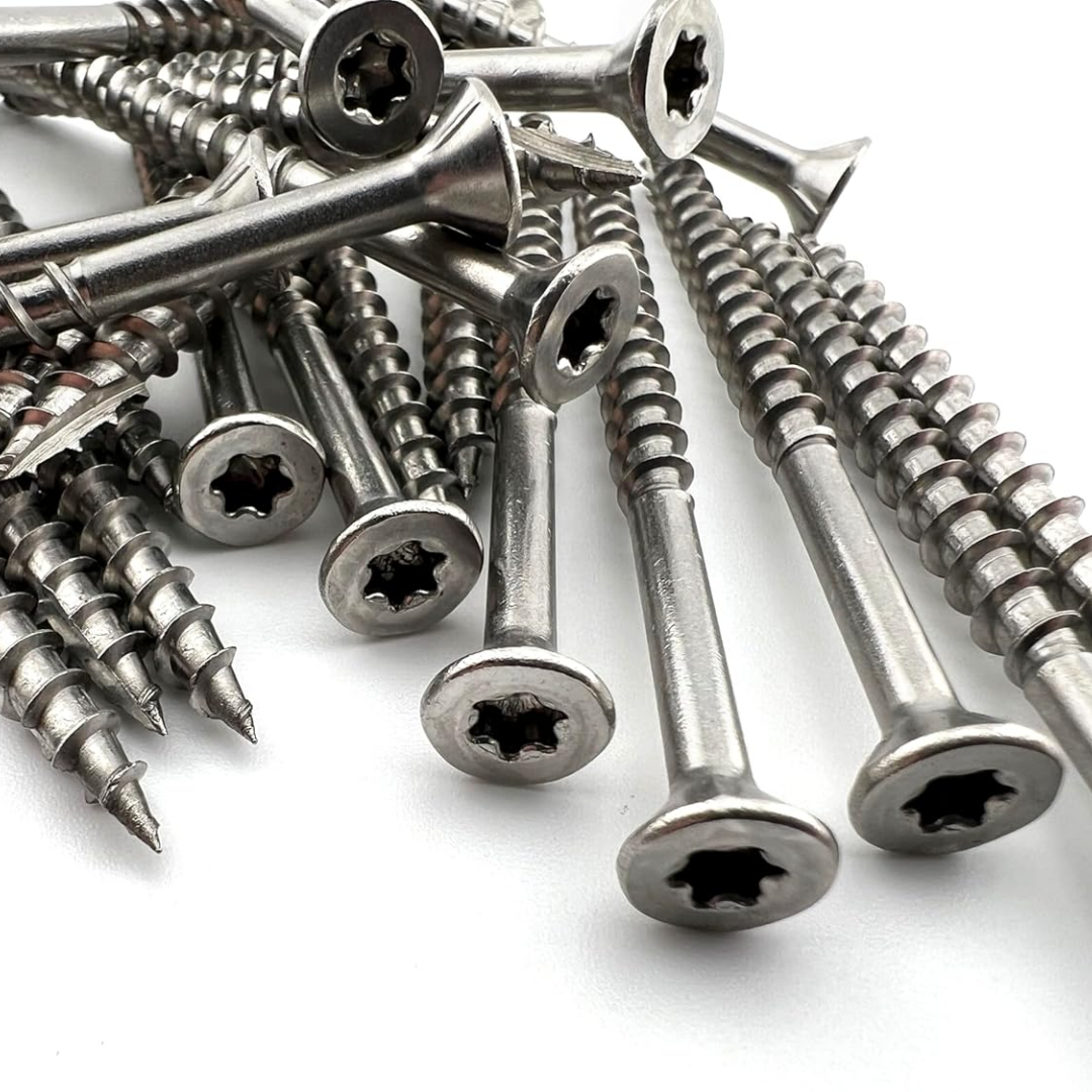 Stainless steel wood screws for decking, fencing and general purpose