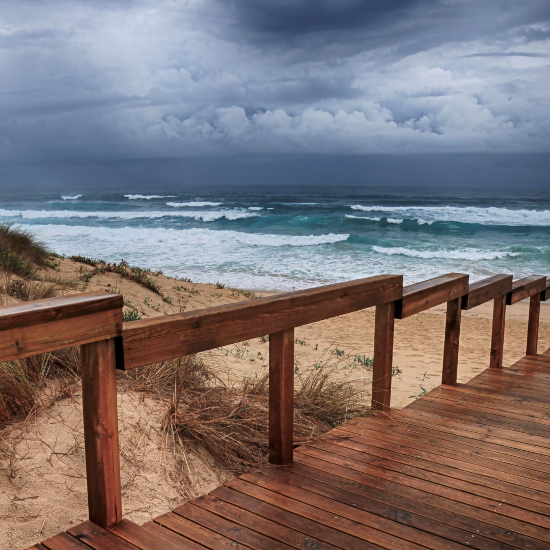 boardwalk made with 316 marine grade stainles steel screws