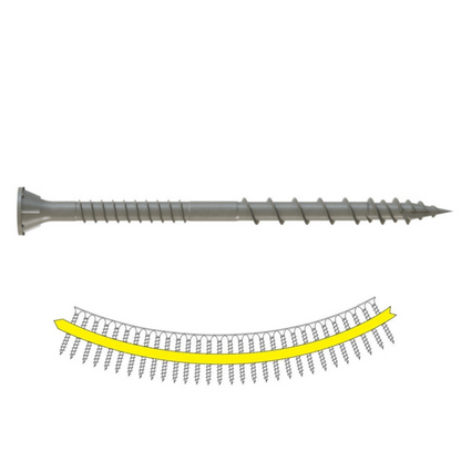 Deck Drive collated decking screw in gray