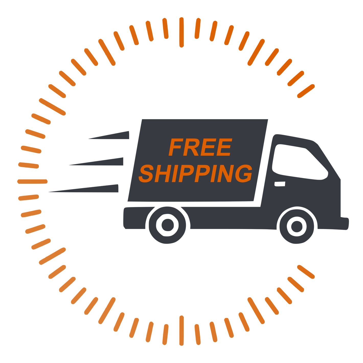 We have fast and free shipping on all our products